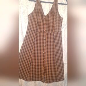 American Eagle Checkered Sleeveless Dress